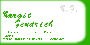 margit fendrich business card